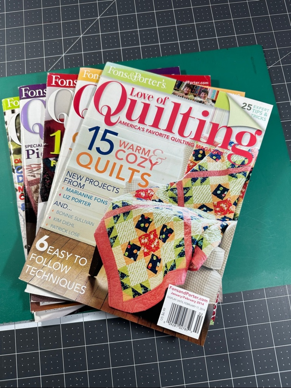 Vintage Love of Quilting Magazine Lot of 5
